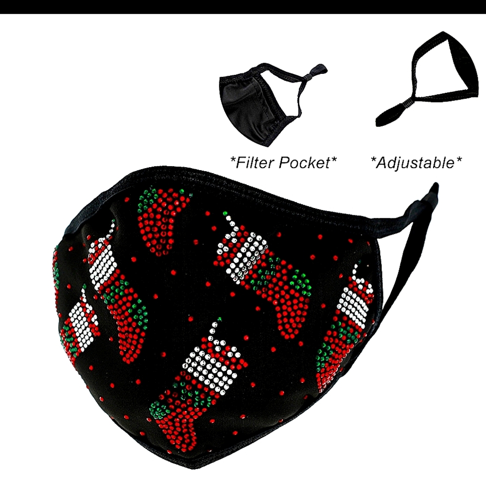 Beloved Millinery Unique Christmas Holiday Face Warner Mask Heat Pack Air Filter